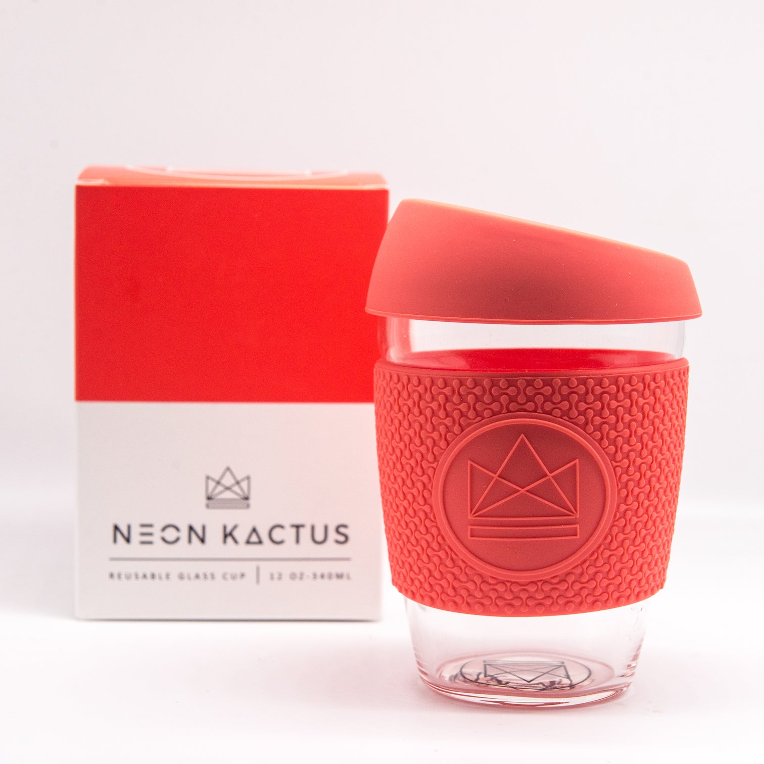 Reusable Glass Coffee Cup - Orange | Life Before Plastic